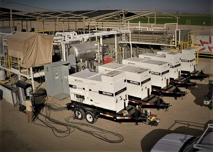 Figure 6. Five 220kVA Generators operating in parallel/power management. Courtesy of Multiquip, Inc.