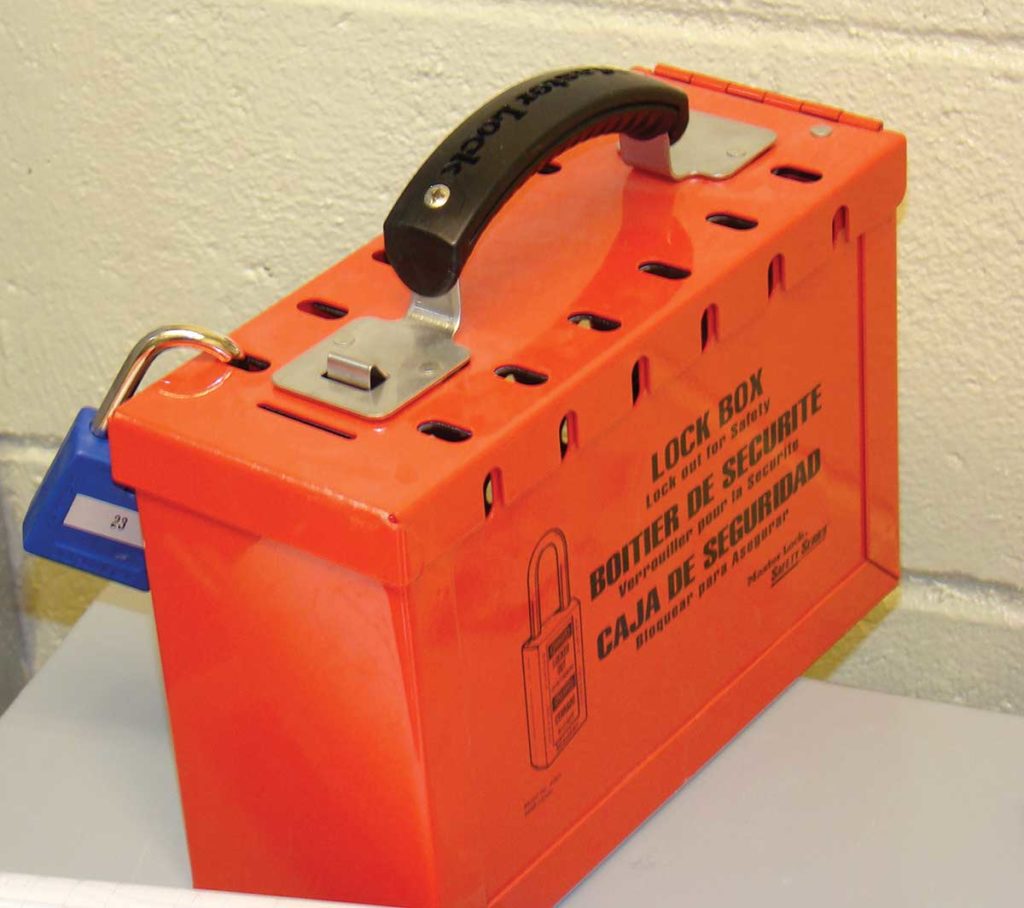 Photo 6. Lockbox used to maintain exclusive control.