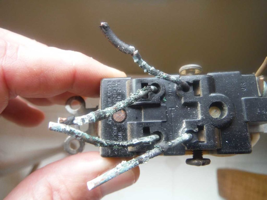 Photo 4. Wire damage. Courtesy of Mike Twitty