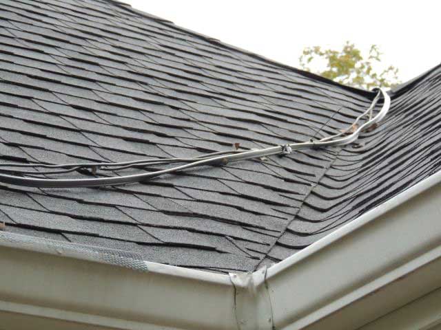 Photo 1. Not a Code-approved wiring method on the roof. Courtesy of John Wiles