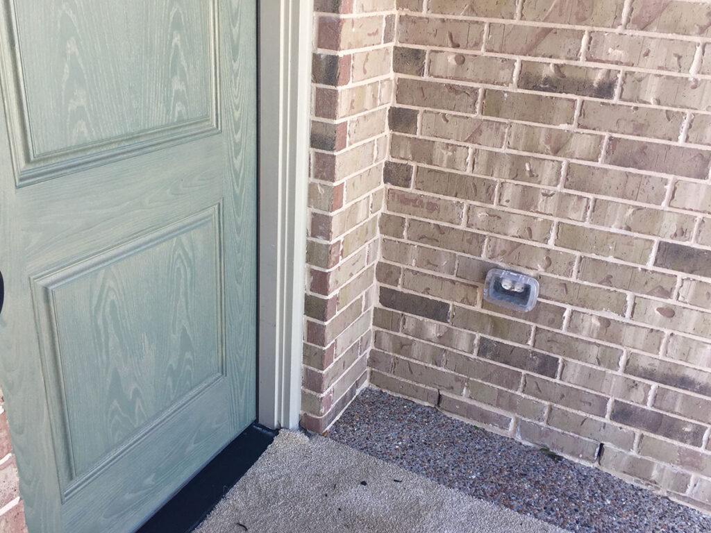 Photo 2b. A location deemed as a wet location by the AHJ shown with the appropriate cover.