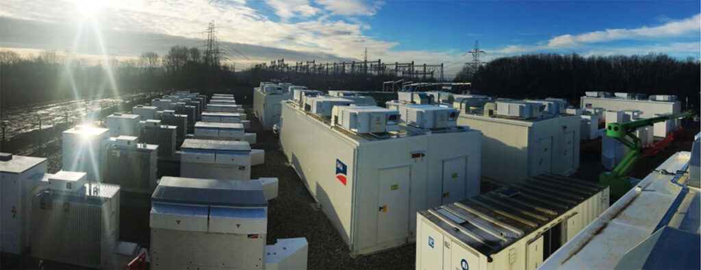 Photo 5. Utility-scale 64 MVA lithium-ion energy storage system (ESS). Courtesy SMA