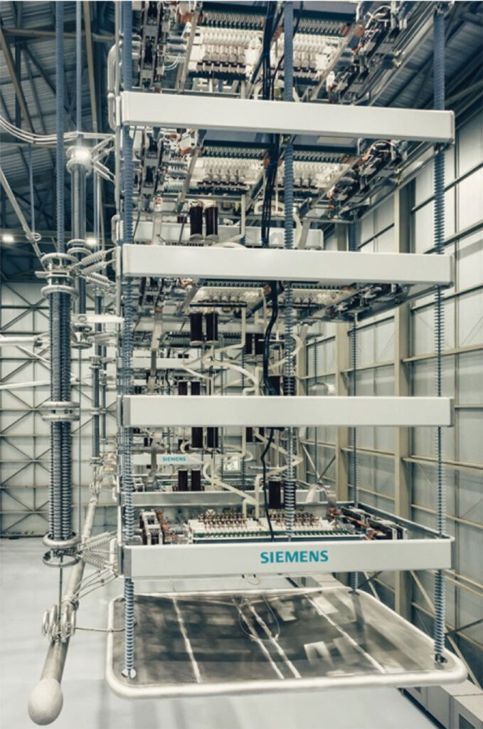 Photo 1. Ultra-high voltage equipment in the laboratory. Courtesy of Siemens
