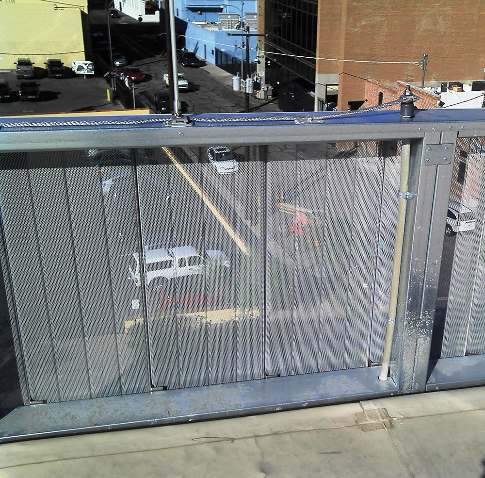 Photo 6. Lightning protection at the rooftop of the building.