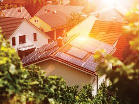 PV system on residential dwelling