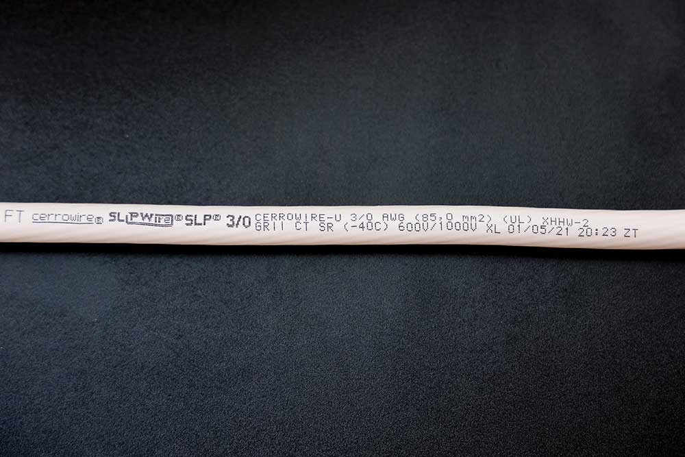 Photo 3. Example of conductor marking