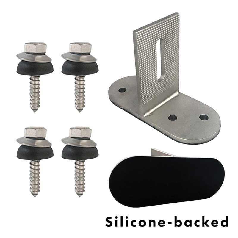 Photo 3. Four-screw mounting bracket for attachment to the sheathing. Courtesy of QuickBolt.