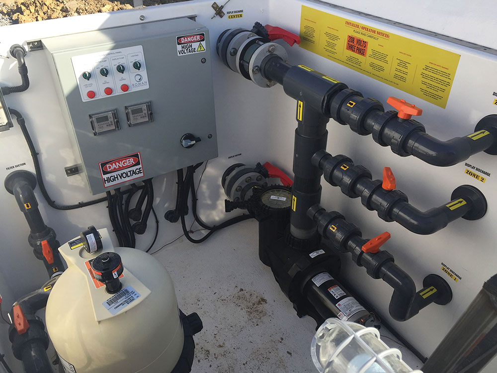 Photo 6. Example of an equipment vault containing pool equipment. Photo courtesy of Donny Cook