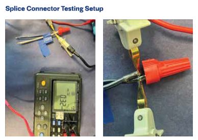 Figure 3. Splice Connector Testing Setup