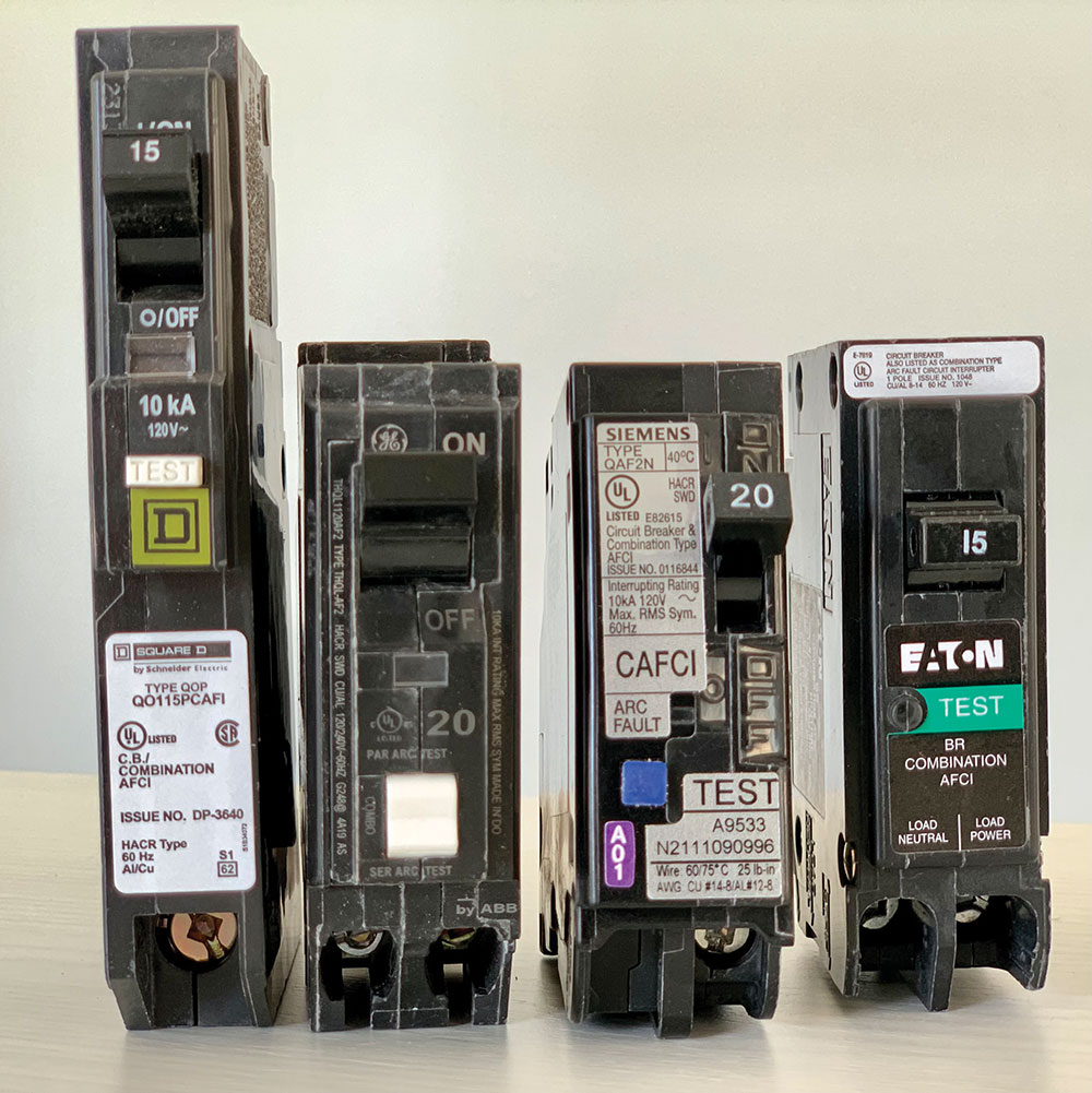 PHOTO Photos of current AFCI technology. Courtesy of NEMA