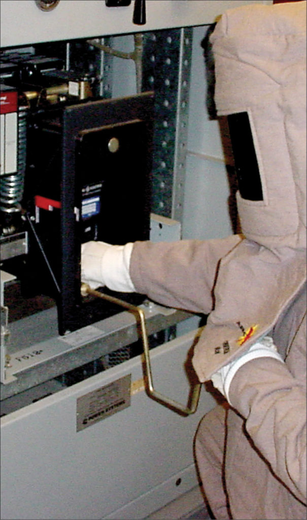 PPE while working on energized equipment.