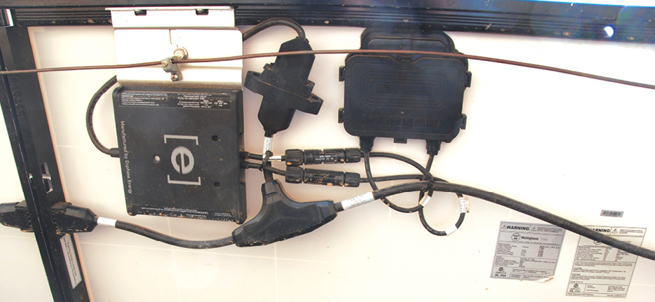 Photo 3. AC PV module with listed trunk cable for the AC output circuit.